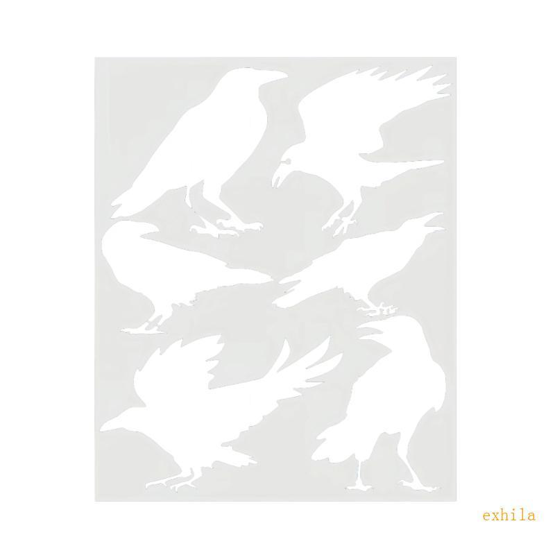 Exhila Artistic Ravens Design PET Stencil Long Terms ใช้ในโครงการ Ravens Stenci สําหรับศิลปินครูและง