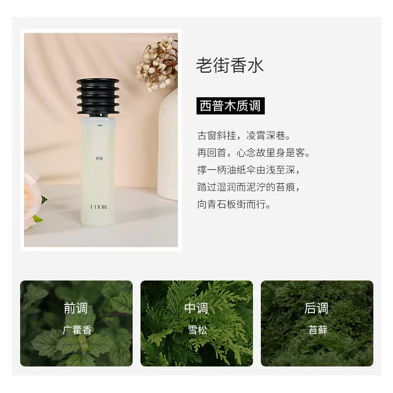 [ของแท้อย่างเป็นทางการ] Wuduoli UTTORI-Old Street Fragrance for Friends Birthday New Year Christmas 