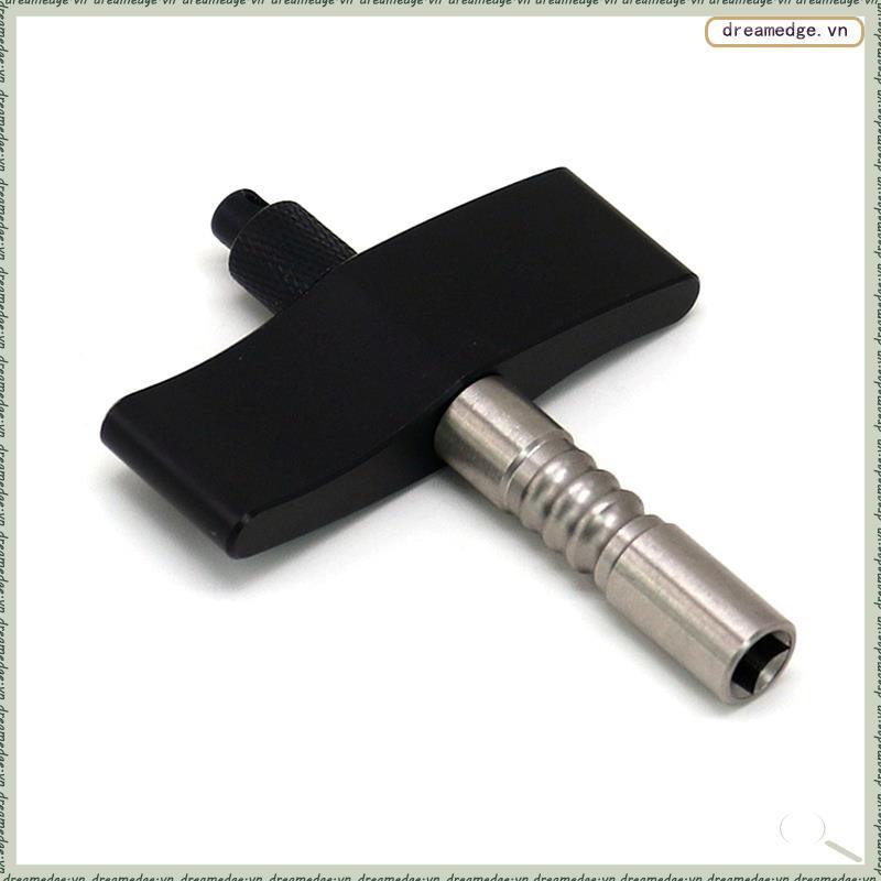 [dreamedge] Drum Tuner Drum Key Tuner อุปกรณ์เสริมสําหรับจูนเนอร์เครื่องดนตรีสีดํา