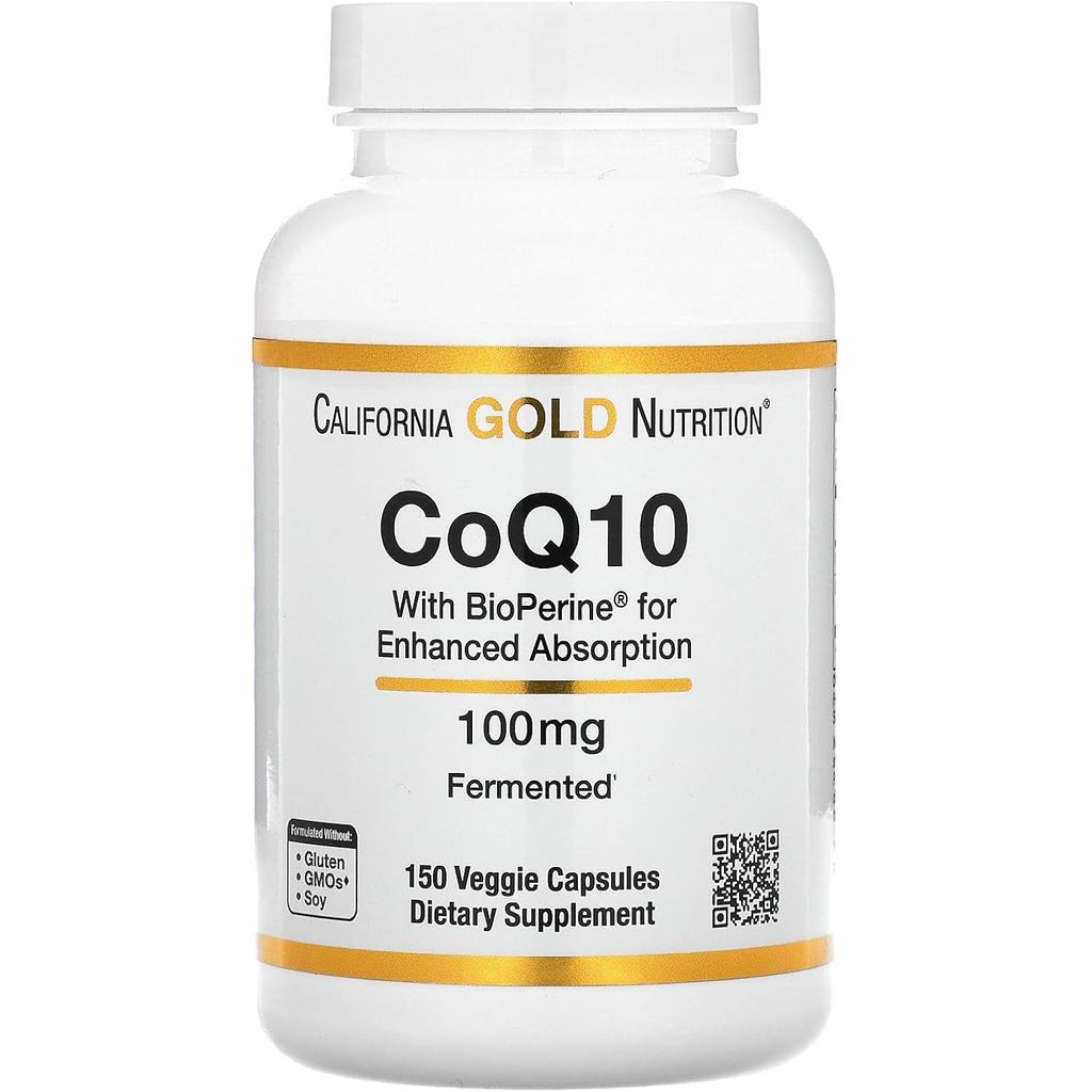 California Gold Nutrition Coenzyme Q10-USP Certification, ประกอบด้วย Pepper Coenzyme Q10-Line Capsul