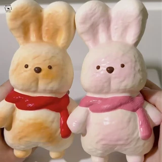 ของเล่นสกุชชี่เด้งช้ากระต่ายน่ารัก - ตุ๊กตาบีบอัด ปู่ แบบนุ่มสําหรับเด็ก