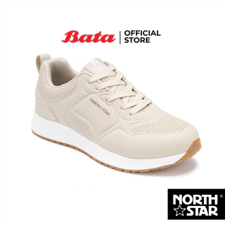 Bata บาจา North Star รองเท้าผ้าใบสนีคเกอร์ แบบผูกเชือก สำหรับผู้หญิง รุ่น HANS สีเบจ 5208148 สีขาว 5201148