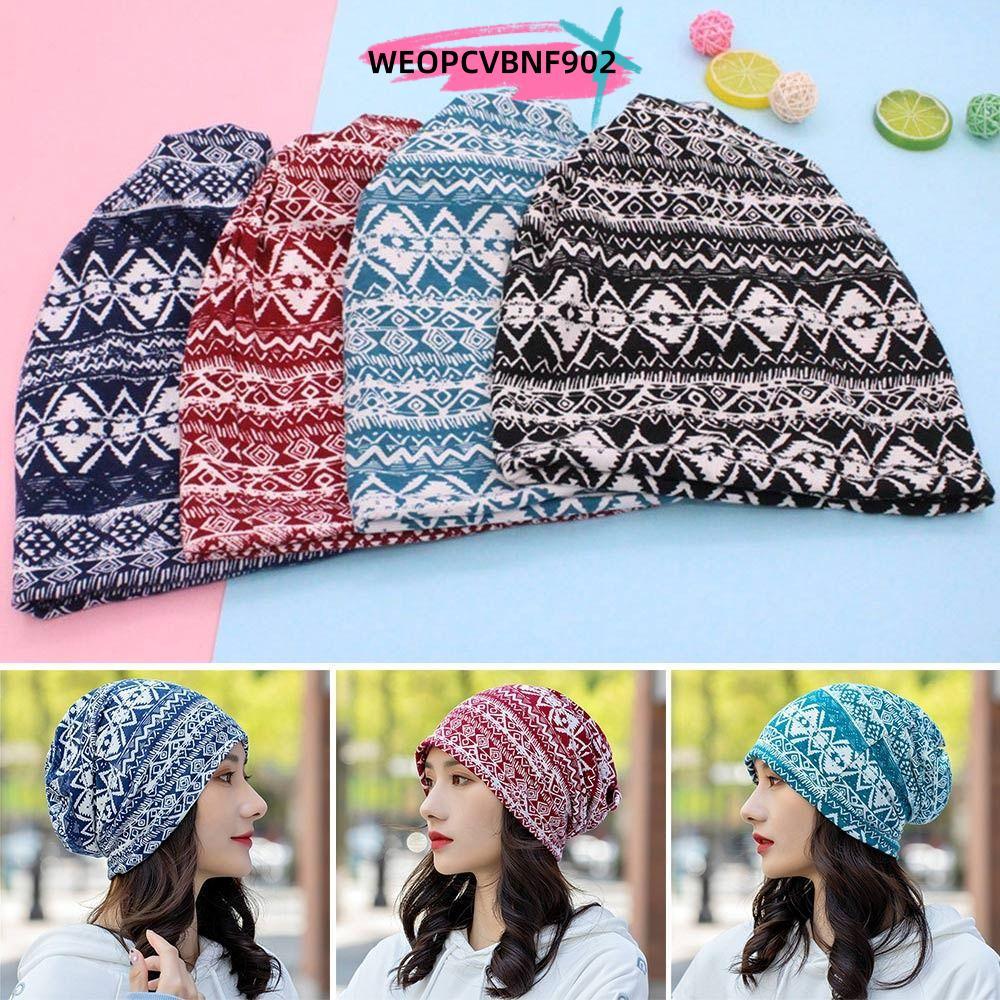 WEOPCVBNF902 ผ้าโพกหัว,Breathable Sun-Resistant Baotouหมวก,แฟชั่นผ้าฝ้ายโพลีเอสเตอร์นุ่มHijabสําหรับผู้หญิง