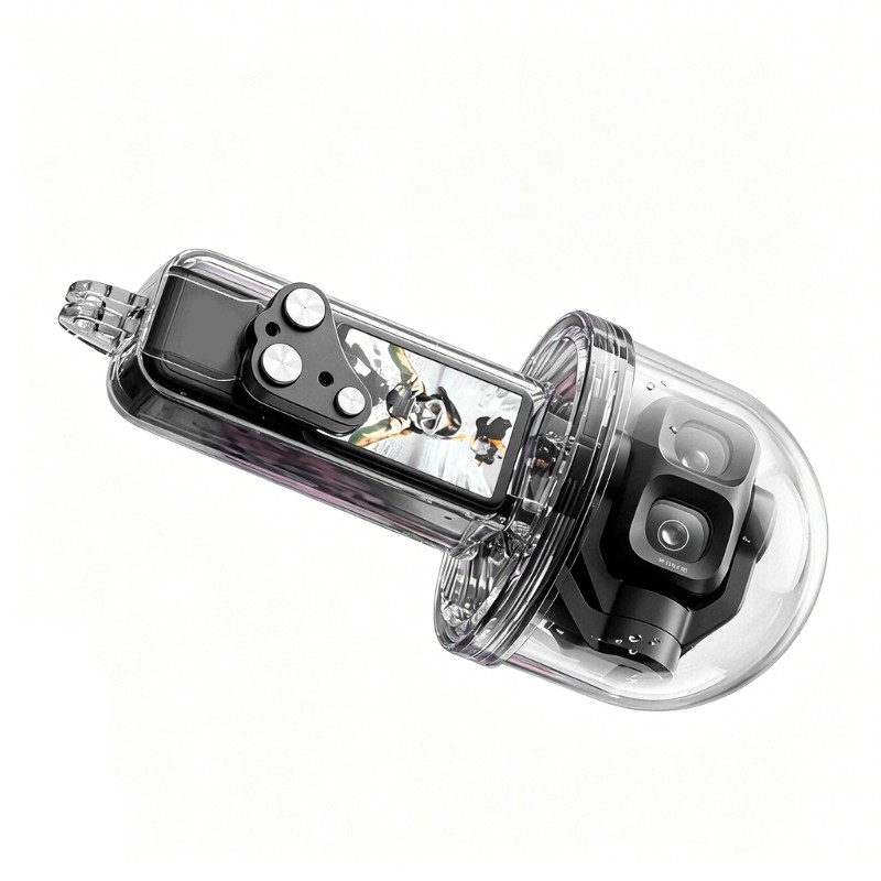 EV Pool Camera Housing Clear 50M Shell สําหรับกระเป๋า 4P กล้องกีฬาทางน้ํา