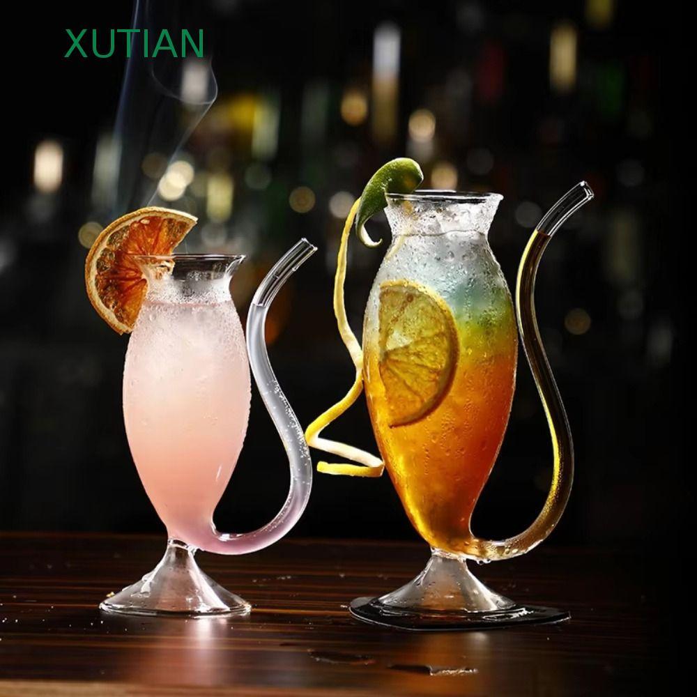 แก้ว XUITIAN, ถ้วยเครื่องดื่มตลก, กุณโฑสร้างสรรค์, อุปกรณ์ปาร์ตี้, แท่งแว่นตาน้ําผลไม้โปร่งใส