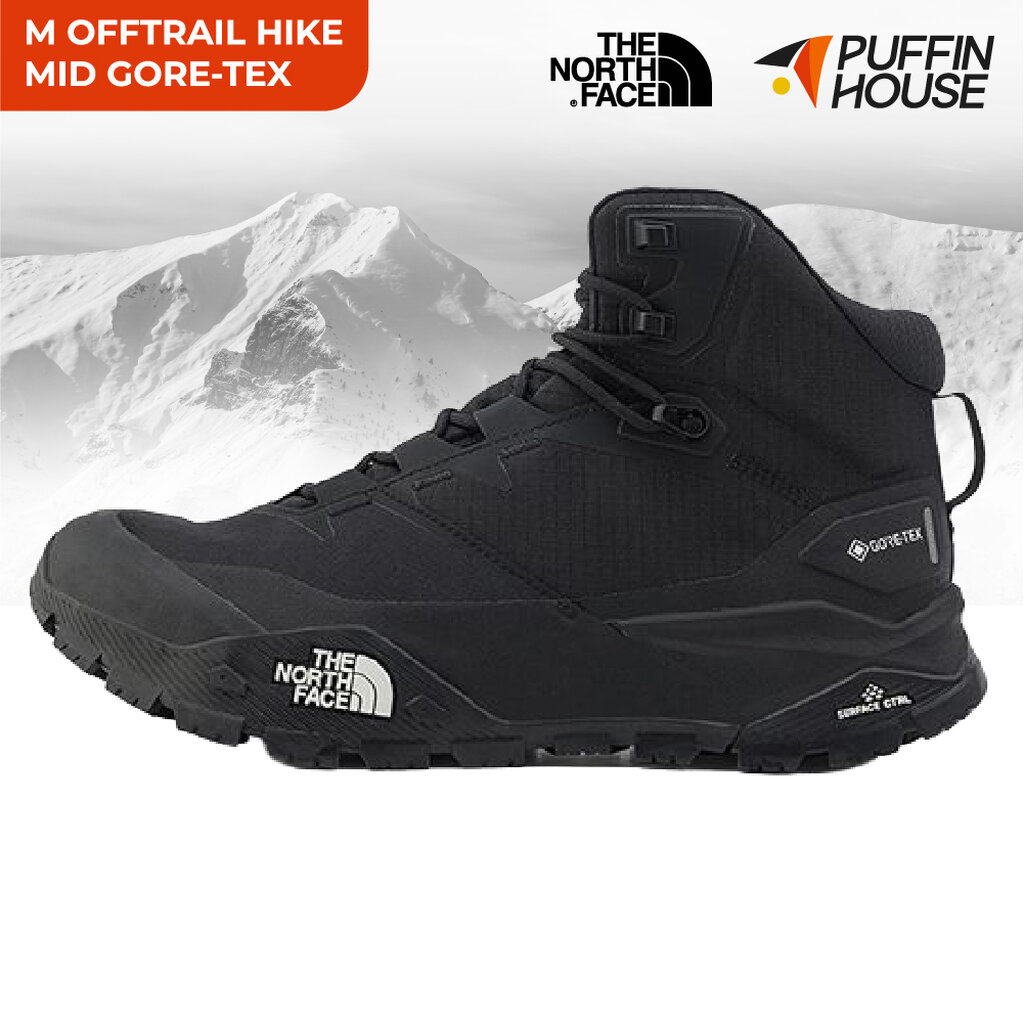 THE NORTH FACE รองเท้าเดินป่าข้อสูง กันน้ำ สำหรับผู้ชาย M OFFTRAIL HIKE MID GORE-TEX
