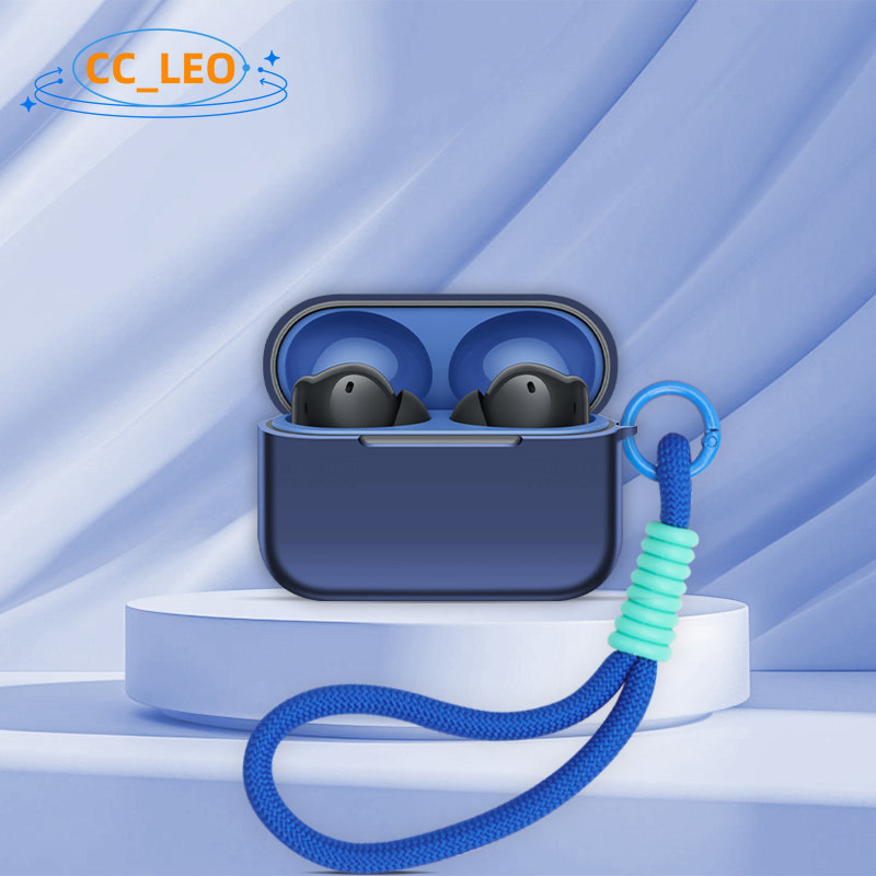 for Realme Buds T200 Case Cute Silicone Soft Case Lanyard Pendant Suitable for Realme Buds T200 Shoc
