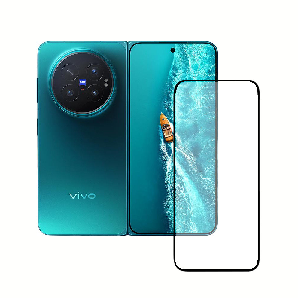 กระจกนิรภัยคลุมทั้งหมดสําหรับ Vivo X พับ 6 ป้องกันหน้าจอสําหรับ VIVO X FOLD6 2026 ฟิล์มกระจกนิรภัย