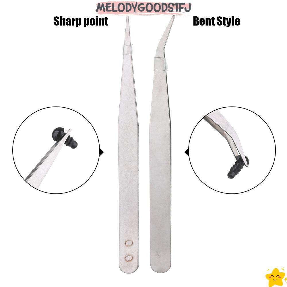 MELODYGOODS1FJ 1/3/5/10 ชิ้นแหนบสแตนเลสคุณภาพสูงปลาพืช Silver Tone คีมเครื่องมือ