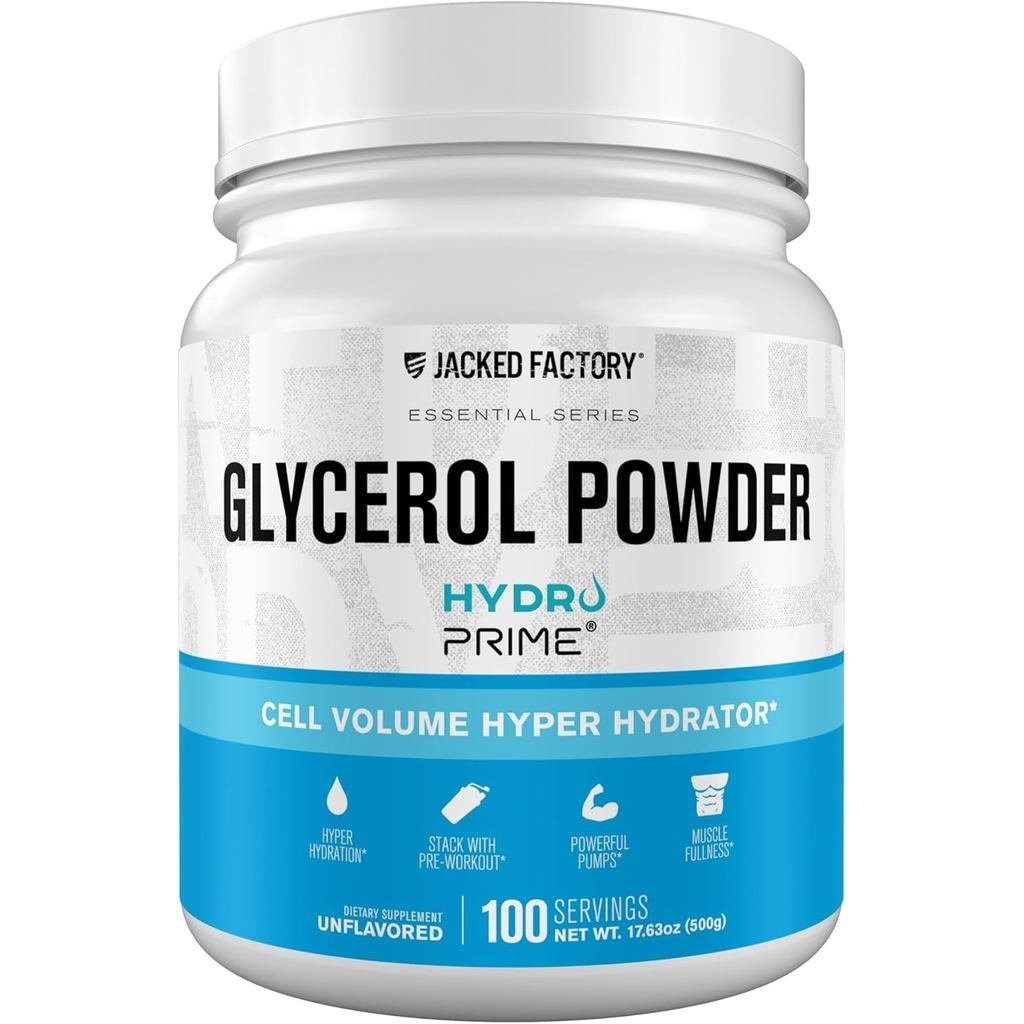 Jacked Factory Glycerol Pump Powder - Cell Volume Hyper Hydrator with HydroPrime Glycerol Powder เพื