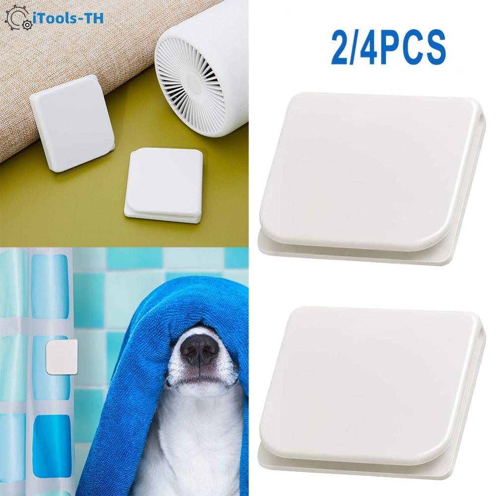 【iTools】Bathroom Shower Curtain Guard Clips Pack of 24 Anti Splash Stick to TilesHot Sale