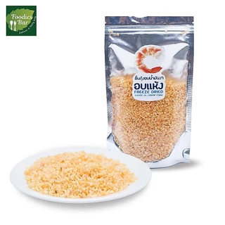 PFS ชิ้นกุ้งอบน้ำมันงาอบแห้ง ขนาด 100 กรัม FREEZE DRIED SESAME OIL SHRIMP FLAKE