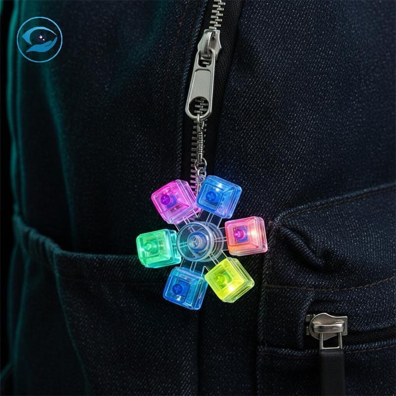 [Smw] LED Mechanical Keycap พวงกุญแจผ่อนคลายจี้ Lighted ความเครียดบรรเทาของขวัญสําหรับกระเป๋ากระเป๋า Bapa [TH]