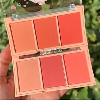 ส่งฟรี/แท้ บลัชออน​ ปัดแก้ม Heng​ Fei​ 3 เฉดสี เนื้อ​แมท​ เนื้อชิ​มเมอร์​ ติดทน โทนส้ม โทนพีช โทนชมพู สวยตลับเดียวจบ!