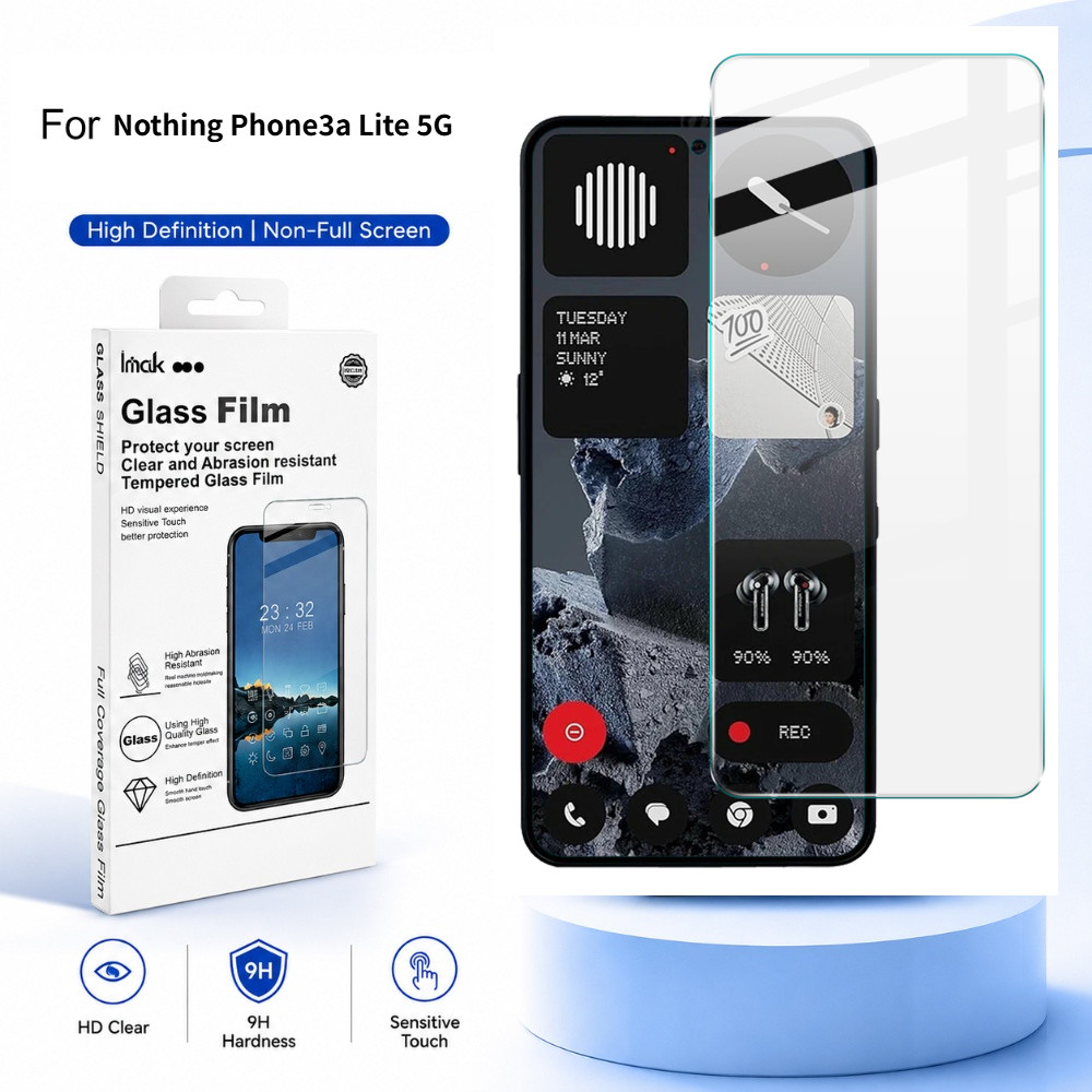 ฟิล์มกระจก Nothing Phone 3a 2 Pro Lite Phone3a Phone3 5G ฟิล์มป้องกัน 9H ความแข็ง FM0001