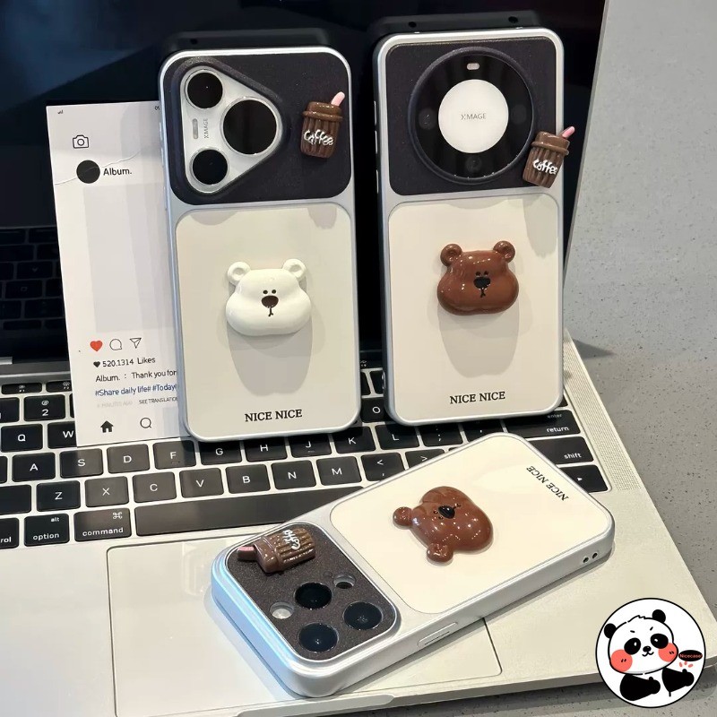 น่ารัก 3D หมีสําหรับ Xiaomi Poco X8 Pro Max X7 X6 Neo X4 X3 GT NFC M8 M7 M6 Plus M5S M4 M3 M2 Pro Re