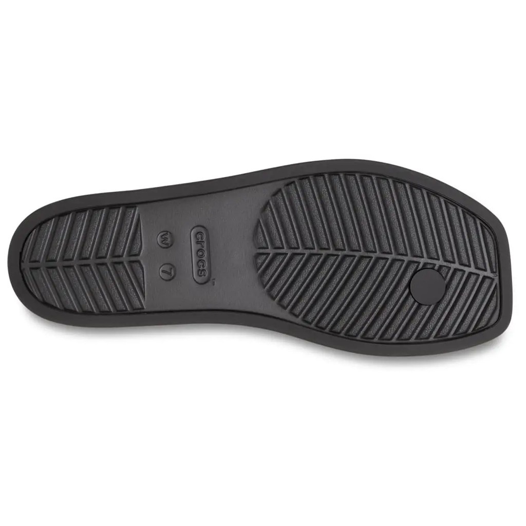 Crocs Womens Miami Square Toe Flip Flops รองเท้าแตะฤดูร้อน