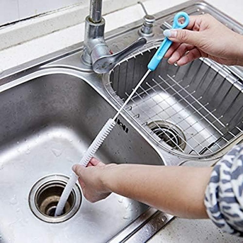 Jumper Joo Drain Snake Brush, for sink Drain Brush, Sink Drain Clog Cleaning Brush,2pcs
