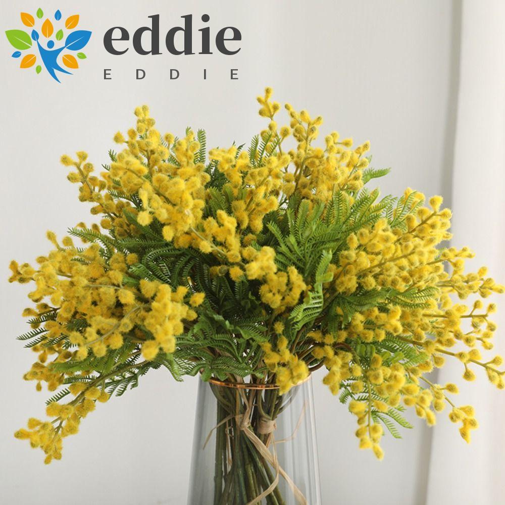 EDIE ดอกไม้ปลอมกิจกรรมสําหรับตกแต่งบ้านสเปรย์ผลไม้สาขาเทศกาลดอกไม้ประดิษฐ์สีขาว