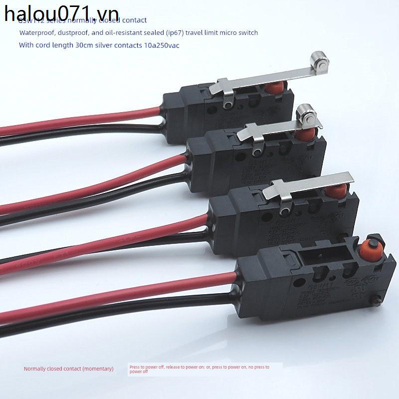 Unionwell กันน้ํา G5W11 ปกติปิด 2 สาย Micro Switch 10A จังหวะจํากัดป้องกันฝุ่น D2VW Silver Contacts