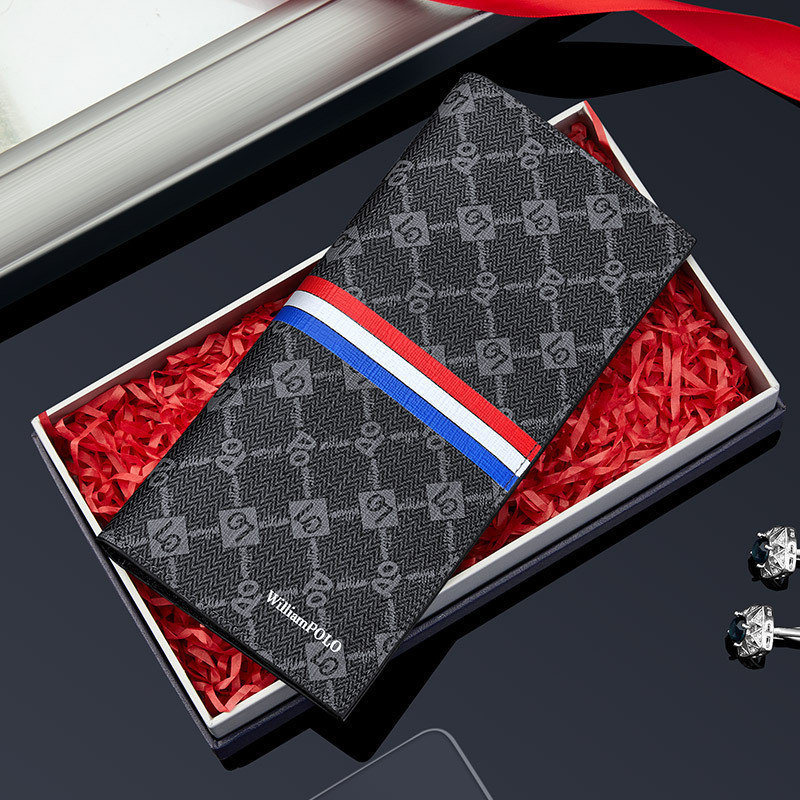 Emperor Paul pvc Casual Wallet Men Long Multi-card Wallet Men Business New Wallet Men