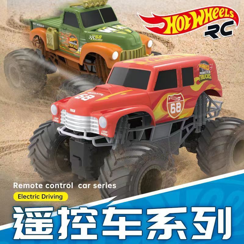 Hot Wheels Hot Wheels รีโมทคอนโทรลรถ Hot Wheels ไฟฟ้า Off-Road รถของเล่นเด็ก Boy