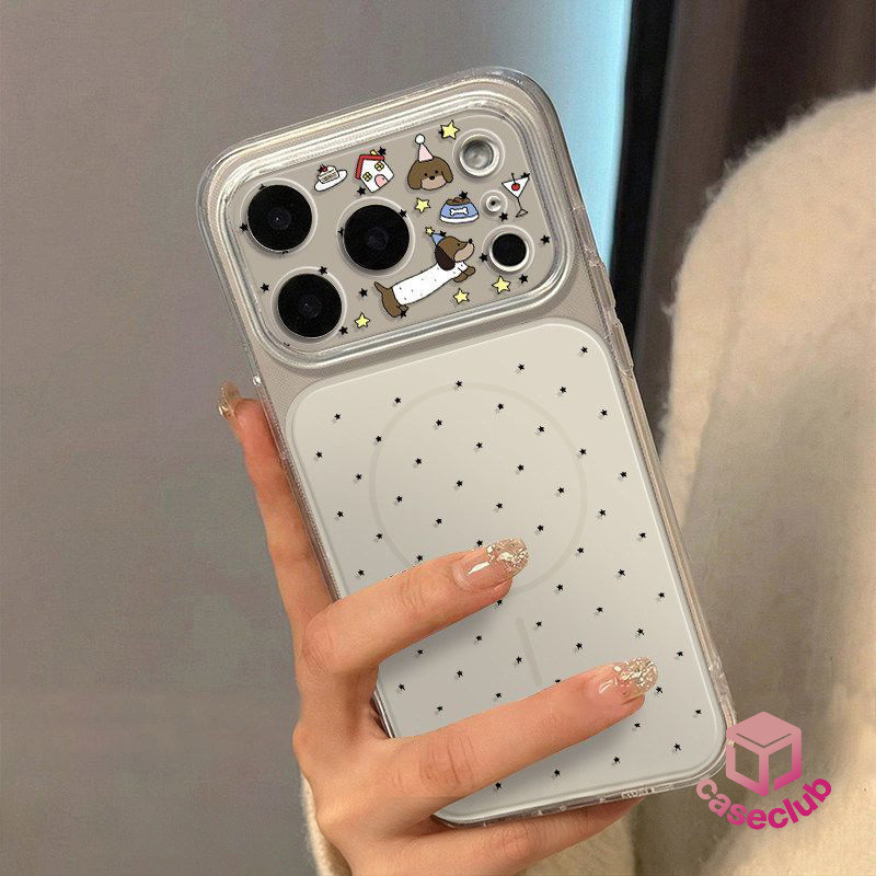 เคสบางเฉียบลายสุนัข สำหรับ iPhone 13 12 Pro 17 Pro Max 17 Air 15 Pro 16 Plus 11 14 X Xr Xs Xs Max ลายจุด เคสโทรศัพท์ใส