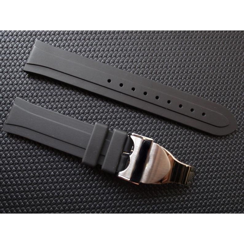 7/21✈ทดแทน Tudor Black Bay 58 สายยางคุณภาพสูง TUDOR Tudor สายซิลิโคนผู้ชายพร้อมหัวเข็มขัด 20 22mm