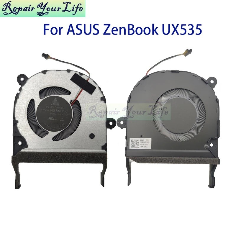 แล็ปท็อป CPU GPU Cooler พัดลมหม้อน้ําสําหรับ Asus ZenBook Pro UX535 UX535LH UX535QE 13NB0RX0T02011 1
