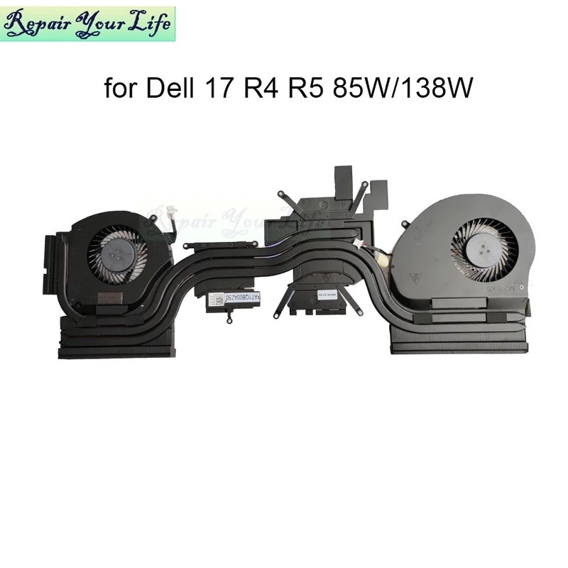 พัดลมระบายความร้อนแล็ปท็อปฮีทซิงค์สําหรับ Dell สําหรับ Alienware 17R4 0FRPY8 0KN13V AT1QB00BZS0 AT1Q