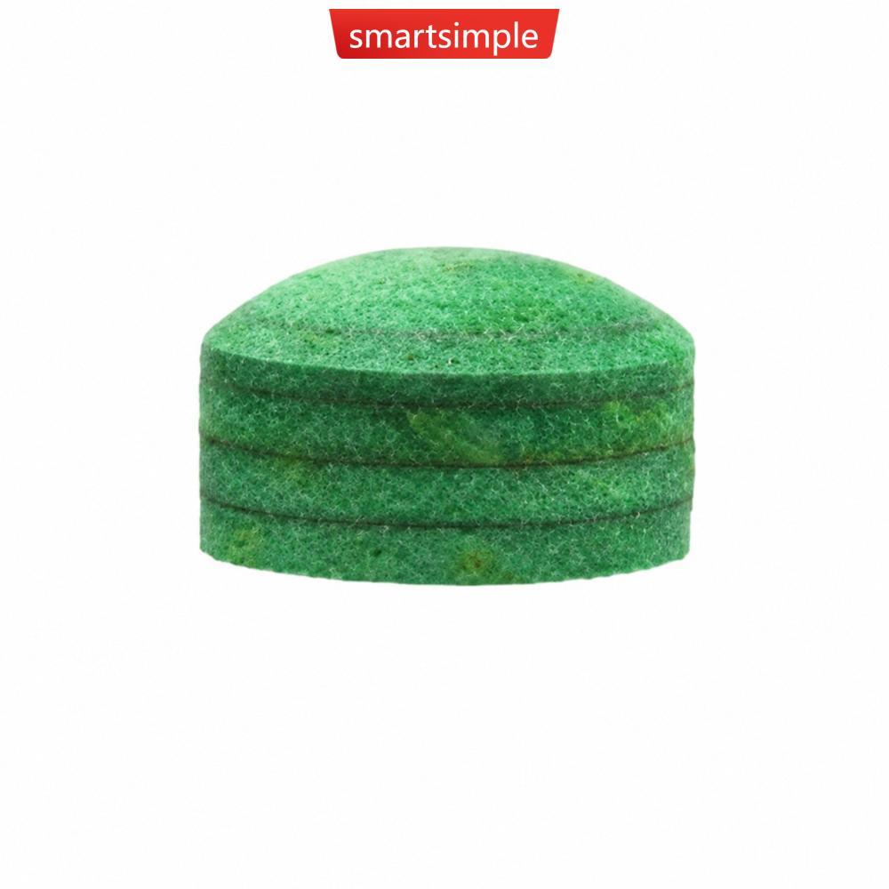 SMARTSIMPLE 1PC 11/14 มม.สีเขียว Multi-Layer บิลเลียด Cue Tip High-Elasticity ทนทาน Superior Spin Co