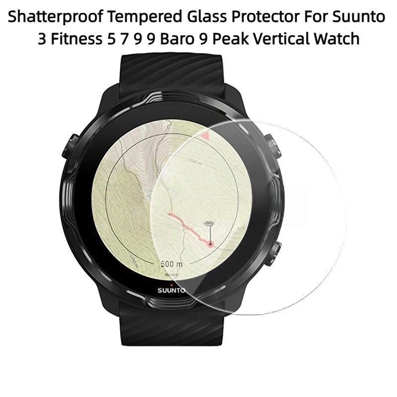 Shatterproof กระจกนิรภัย Protector สําหรับ Suunto 3 ฟิตเนส 5 7 9 9 Baro 9 Peak นาฬิกาแนวตั้ง