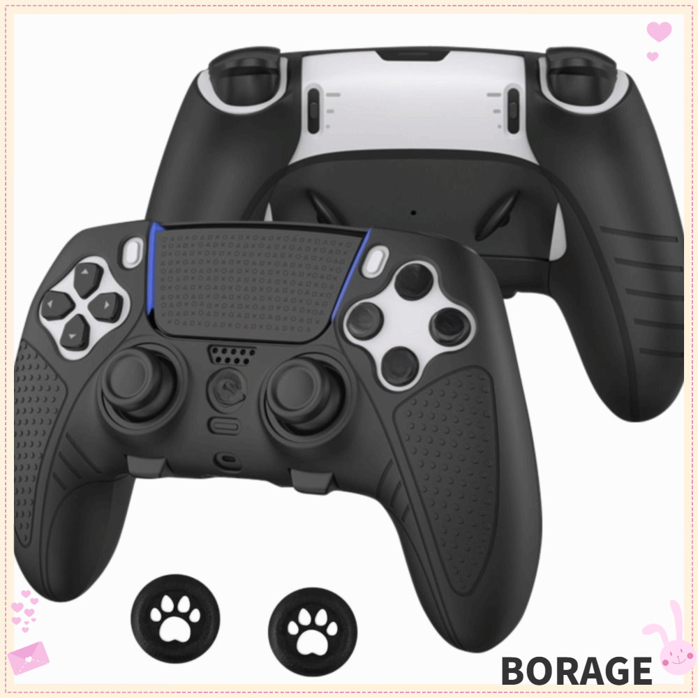 BORAG Controller Skin, ป้องกันรอยขีดข่วนด้วยชุดควบคุมหมวก Thumb Grip, ปลอกป้องกันซิลิโคนกันลื่นคุณภา