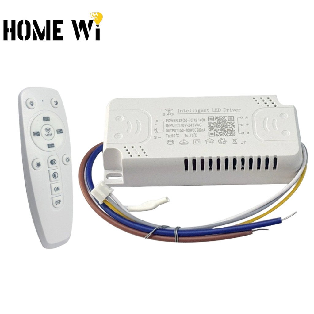บ้าน WI LED สามสีรีโมทคอนโทรลไดรฟ์แหล่งจ่ายไฟ 2.4 G 12-24W*2 24-40W*2 30-50W*2 40-60W*2 50-70W *2 60