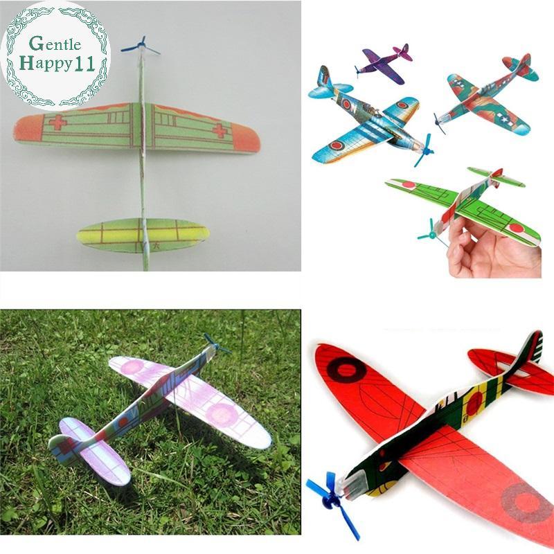 GentleHappy 12 ชิ้น Flying Glider Plane Party Bag ฟิลเลอร์เด็กของเล่นเด็กรุ่น TH