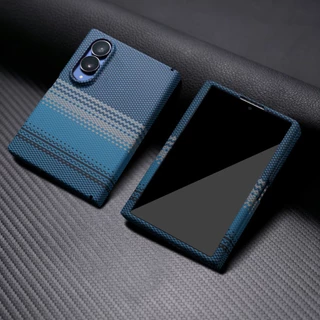 กรอบด้านหน้า + กรณีด้านหลัง Keraf แม่เหล็กที่ใช้งานได้ Samsung Z พับ 8 กว้างเคสโทรศัพท์คาร์บอนไฟเบอร์ Frosted เคสป้องกัน