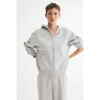 H&M(เอชแอนด์เอ็ม) เสื้อฮู้ดซิปหน้า Women Zip-through hoodie 1321655_2