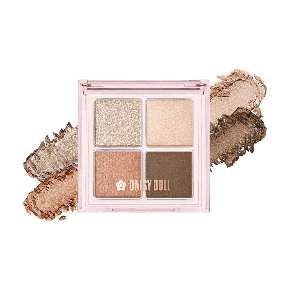DAISY DOLL by MARY QUANT Eyeshadow 01 Almond Latte, Rich Color Eye Shadow, Moist Texture, Rich Trans