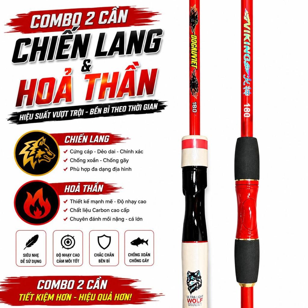 ซื้อ 1 แถม 1 Combo 2 แท่ง CHIEN LANG + VIKINH HOA THAN เพียงพอสําหรับ 1m68 - 2m1