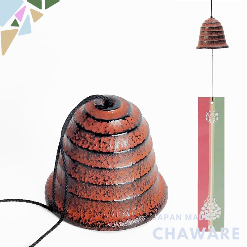 Nambu Cast Iron Wind Chime "Hammon" (Ripple Design) — Made in Iwate, Traditional Japanese Craft Gift