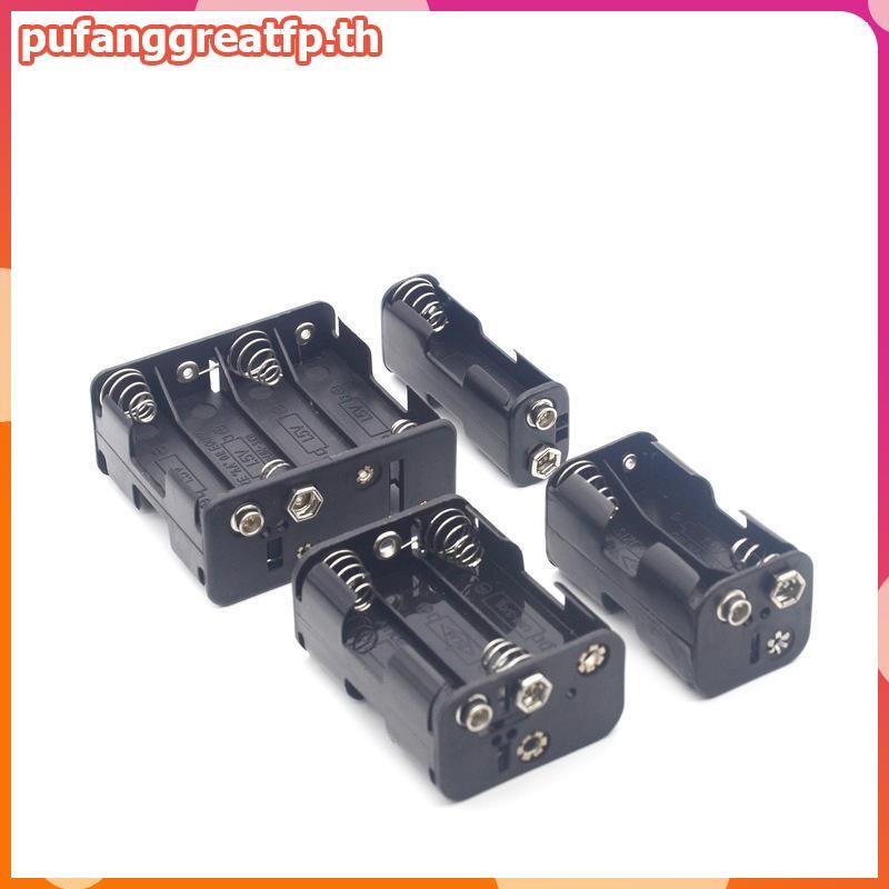 PUCEFP 2 ถึง 8 ช่อง LR06 ที่วางแบตเตอรี่ขั้วต่อที่เก็บแบตเตอรี่น้ําหนักเบาสําหรับฝึกซ้อมการสอนฟิสิกส์ของนักเรียน