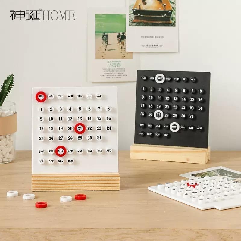Creative High-Value Ring Calendar Perpetual Calendar ปฏิทินตั้งโต๊ะส่วนบุคคลปฏิทินตั้งโต๊ะตกแต่ง Orn