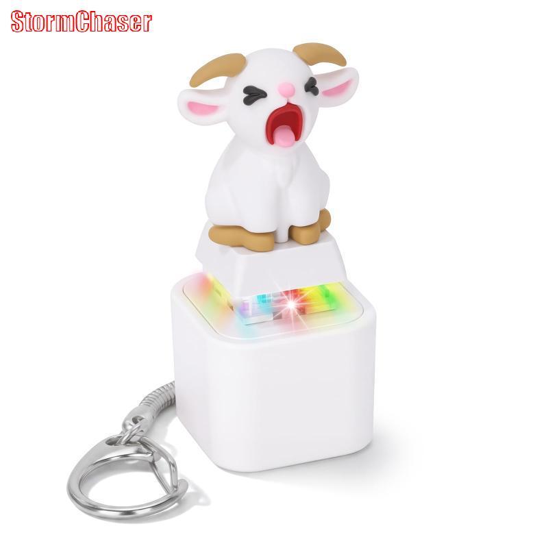 [Storm-t] Squeaking Goat Keyboard Anti-Stress Fidget Toy ชาร์จ Mini Clier สําหรับผู้ใหญ่ Travel Time