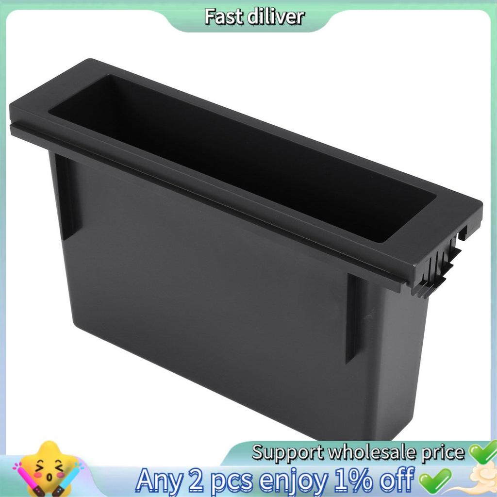HJ-Universal Car Double 1 Din Dash Cup Holder Storage Box Plastic for Stereo Radio