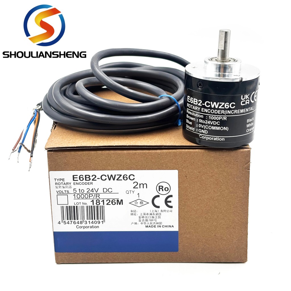 TH3C ยี่ห้อใหม่ Automation Controller พร้อมสวิตช์หมุน E6B2-CWZ6C 5-24VDC 360 P/R Encoder