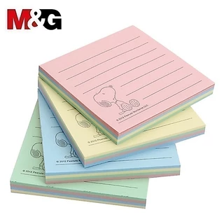 กระดาษโน๊ตกาวในตัว ขนาด 3x3 และ 3x4 นิ้ว M&G ลาย Snoopy จำนวน 80 แผ่น YS-482, YS-483 สติ๊กกี้โน๊ตลายสนูปปี้