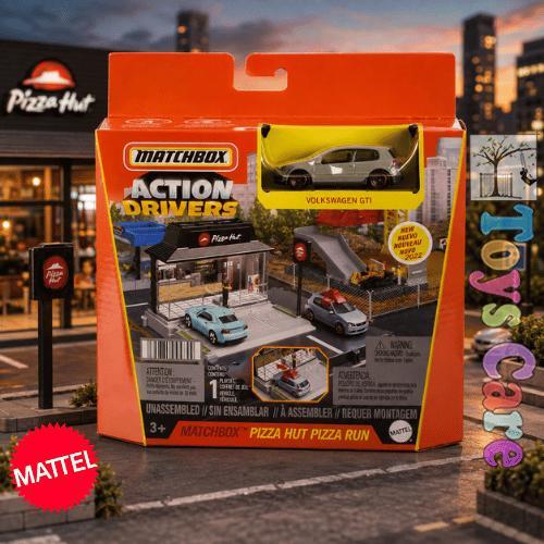 Matchbox Action Drivers Volkswagen GTI Pizza Hut Pizza Run Original Mattel