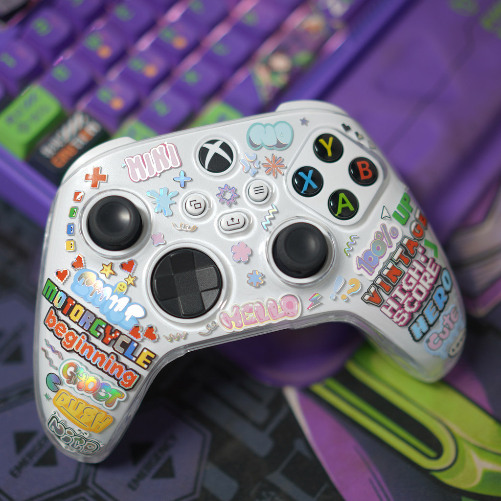 Xbox Xbox Gamepad Crystal Case PC โปร่งใสแยก Handle เคสป้องกัน Ultra-Thin ป้องกัน Xbox ฟรีสติกเกอร์