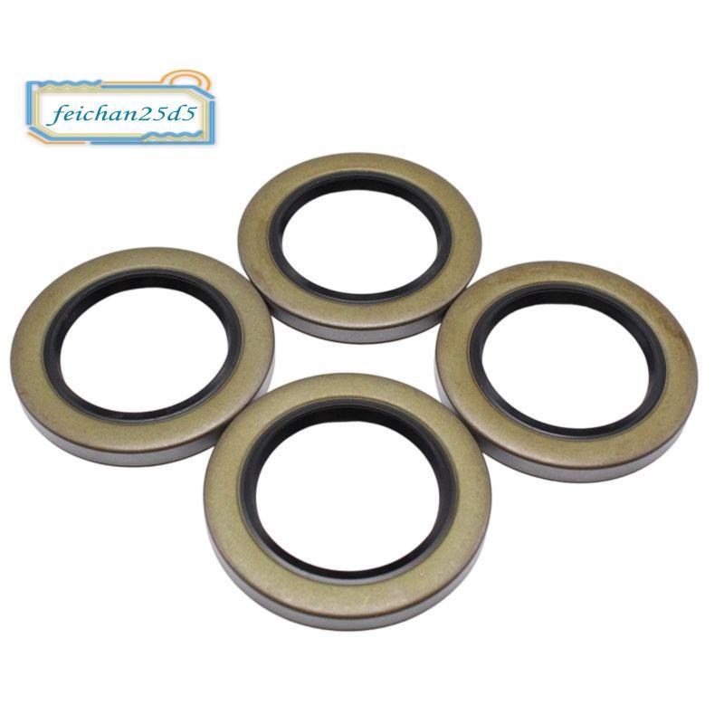 4 ชิ้น Trailer Hub จาระบีซีลชุด 2.25 X 3.371 -22029 สําหรับมากที่สุด 5200lbs-7000lbs EZ Lube และปกติ