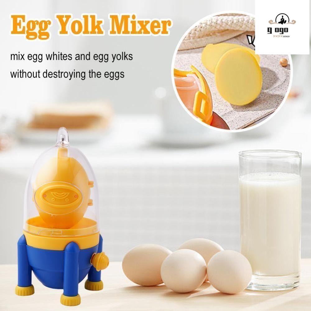GOGOU Egg Shaker, อุปกรณ์ครัวพลาสติก Egg White Yolk Mixer ทนทานโดยไม่ต้อง Breaking Egg Tools Egg